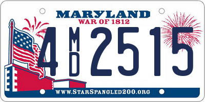 MD license plate 4MD2515