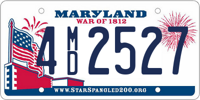 MD license plate 4MD2527