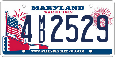 MD license plate 4MD2529