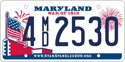 MD license plate 4MD2530