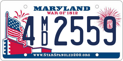 MD license plate 4MD2559