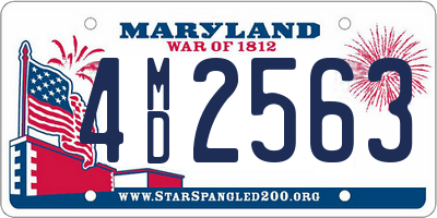 MD license plate 4MD2563