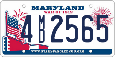 MD license plate 4MD2565