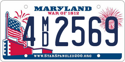 MD license plate 4MD2569