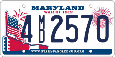 MD license plate 4MD2570