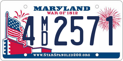 MD license plate 4MD2571