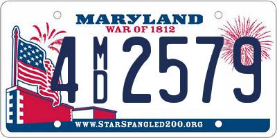 MD license plate 4MD2579