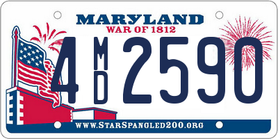 MD license plate 4MD2590