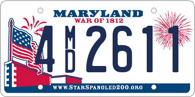 MD license plate 4MD2611