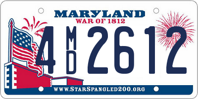 MD license plate 4MD2612