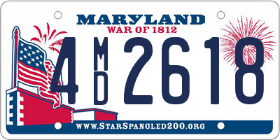 MD license plate 4MD2618