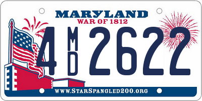 MD license plate 4MD2622