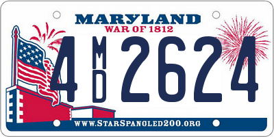 MD license plate 4MD2624