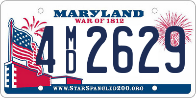 MD license plate 4MD2629