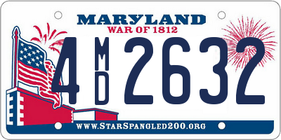 MD license plate 4MD2632