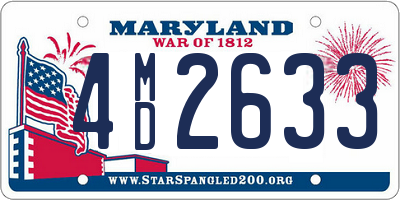 MD license plate 4MD2633