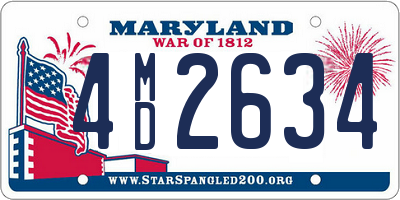 MD license plate 4MD2634