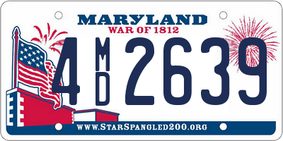 MD license plate 4MD2639