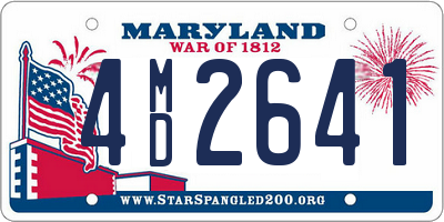 MD license plate 4MD2641