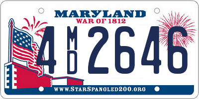 MD license plate 4MD2646