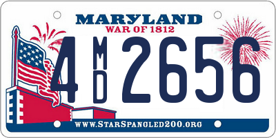 MD license plate 4MD2656