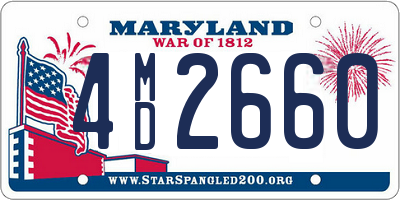 MD license plate 4MD2660