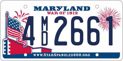 MD license plate 4MD2661