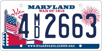 MD license plate 4MD2663