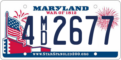 MD license plate 4MD2677