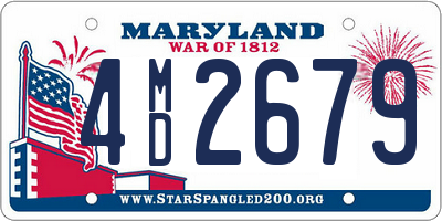 MD license plate 4MD2679