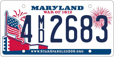 MD license plate 4MD2683