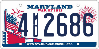 MD license plate 4MD2686