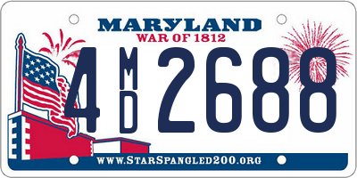 MD license plate 4MD2688