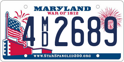 MD license plate 4MD2689