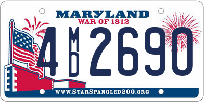 MD license plate 4MD2690