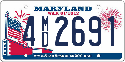 MD license plate 4MD2691