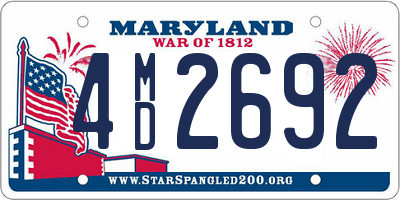 MD license plate 4MD2692