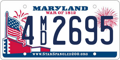 MD license plate 4MD2695