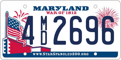 MD license plate 4MD2696