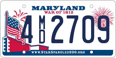 MD license plate 4MD2709