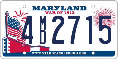 MD license plate 4MD2715