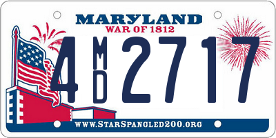 MD license plate 4MD2717