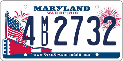 MD license plate 4MD2732