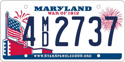 MD license plate 4MD2737