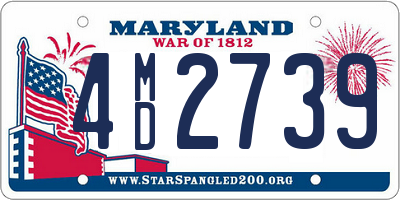 MD license plate 4MD2739