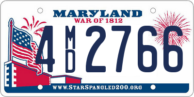 MD license plate 4MD2766