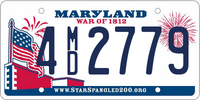 MD license plate 4MD2779