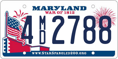 MD license plate 4MD2788