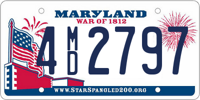 MD license plate 4MD2797