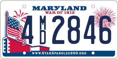 MD license plate 4MD2846